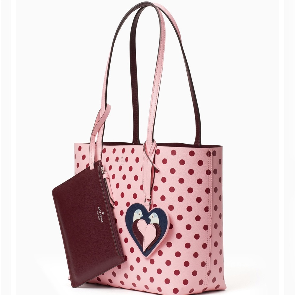 Kate Spade♠️Lovebirds Reversible Tote - Picture 4 of 8